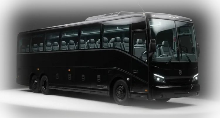 Black Coach Bus chauffeured vehicle